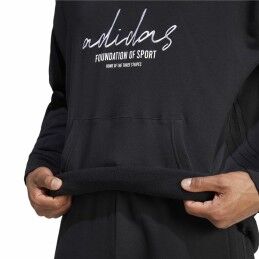 Adidas|Polar com Capuz Homem Adidas Brand Love French Terry Preto
