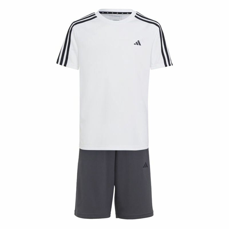 Adidas|Conjunto Desportivo para Crianças Adidas Essentials Branco Preto Adidas|Conjunto Desportivo para Crianças Adidas Essentials Branco Preto
