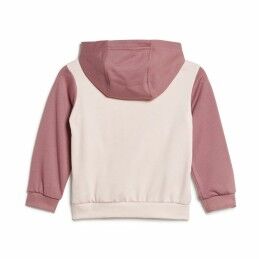 Adidas|Fato de Treino Infantil Adidas Essentials Colorblock Cinzento Cor de Rosa