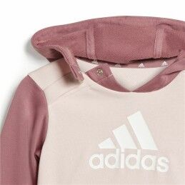 Adidas|Fato de Treino Infantil Adidas Essentials Colorblock Cinzento Cor de Rosa
