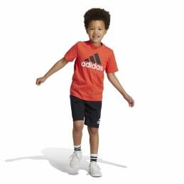 Adidas|Conjunto Desportivo para Crianças Adidas Essentials Preto Laranja