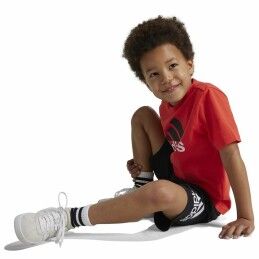 Adidas|Conjunto Desportivo para Crianças Adidas Essentials Preto Laranja