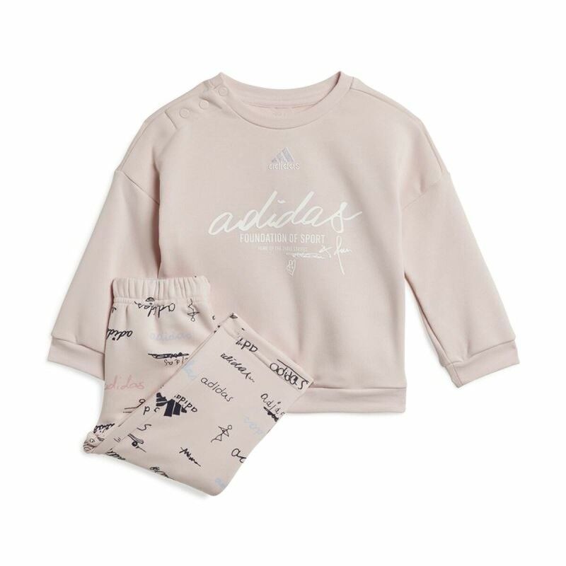 Adidas|Fato de Treino Infantil Adidas Brand Love Jogger Cor de Rosa Adidas|Fato de Treino Infantil Adidas Brand Love Jogger Cor de Rosa