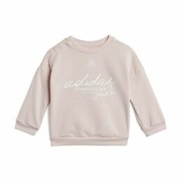 Adidas|Fato de Treino Infantil Adidas Brand Love Jogger Cor de Rosa