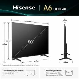 Hisense|Smart TV Hisense 50A6Q 50" 4K Ultra HD LED HDR D-LED