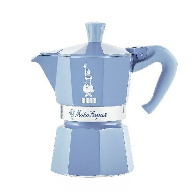 Bialetti|Cafeteira Italiana Bialetti Azul Alumínio Termoplástico 3 Kopjes Bialetti|Cafeteira Italiana Bialetti Azul Alumínio Termoplástico 3 Kopjes