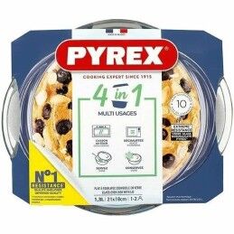 Pyrex|Caçarola com Tampa Pyrex 1,4 L Branco Transparente