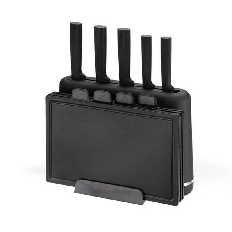 Feel Maestro|Conjunto de Facas de Cozinha e Suporte Feel Maestro MR-1412-BLACK Feel Maestro|Conjunto de Facas de Cozinha e Suporte Feel Maestro MR-1412-BLACK