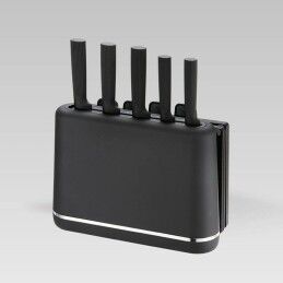 Feel Maestro|Conjunto de Facas de Cozinha e Suporte Feel Maestro MR-1412-BLACK