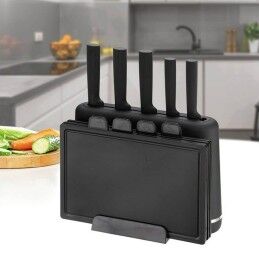 Feel Maestro|Conjunto de Facas de Cozinha e Suporte Feel Maestro MR-1412-BLACK