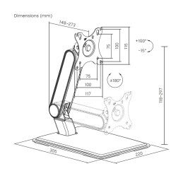 Aisens|Suporte TV Aisens DT32TSR-373 17" 32" 8 kg