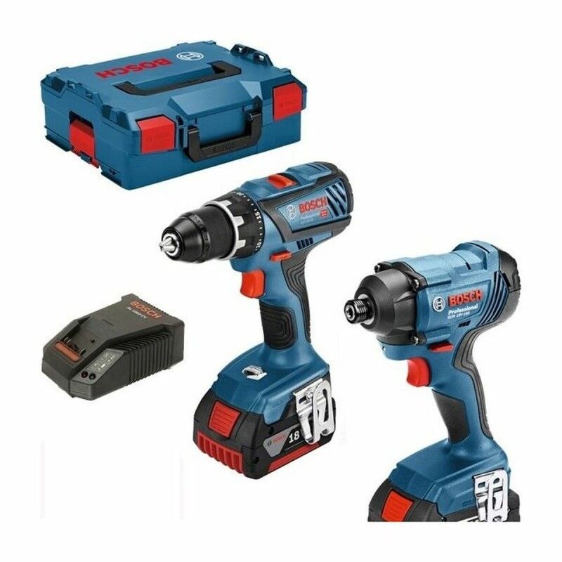 BOSCH|Berbequim com chave de fendas BOSCH GSR 18V-28 + GDR 18V-160 18 V 18V BOSCH|Berbequim com chave de fendas BOSCH GSR 18V-28 + GDR 18V-160 18 V 18V
