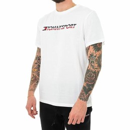 Camisola de Manga Curta Homem Tommy Hilfiger Logo Chest Branco