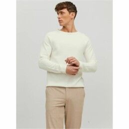 Jack & Jones|Polar sem Capuz Homem Jack & Jones ehill Knit Cloud Dancer