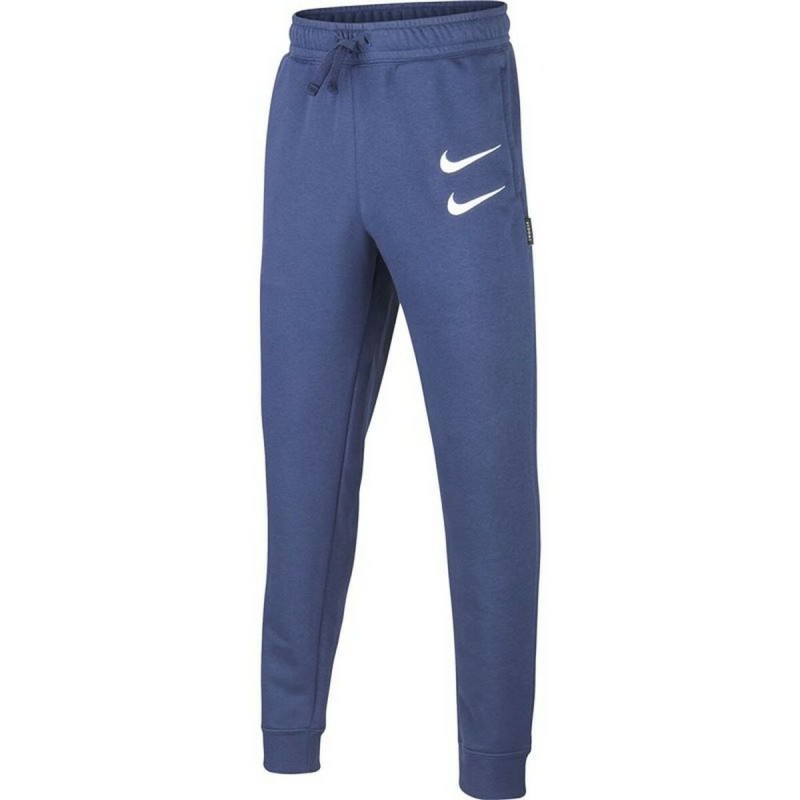 Calças de Treino Infantis Nike Swoosh Azul escuro