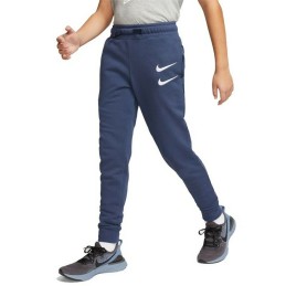 Calças de Treino Infantis Nike Swoosh Azul escuro