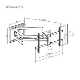 Aisens|Suporte TV Aisens 43" 90" 60 Kg