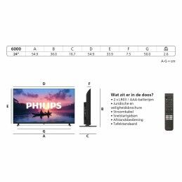 Philips|Smart TV Philips 24PHS6000 24" HD LED HDR