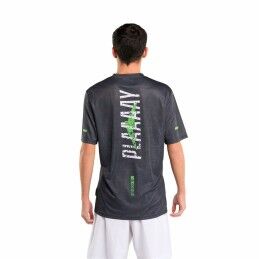 Lok Sports|T-Shirt de Desporto de Manga Curta Lok Sports Play Preto Padel