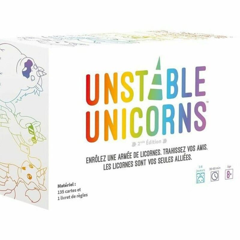Asmodee|Jogo de Mesa Asmodee Unstable Unicorns (FR) Asmodee|Jogo de Mesa Asmodee Unstable Unicorns (FR)