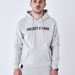 Project X Paris|Polar com Capuz Homem Project X Paris PROJECT SWEAD&HOODIE 2522058 LS Cinzento