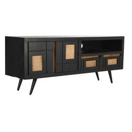 DKD Home Decor|Conjunto de 3 mesas pequenas DKD Home Decor Preto 58 x 36,5 x 53,5 cm