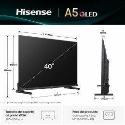 Hisense|Smart TV Hisense 40A5Q 40" Full HD HDR HDR10 QLED