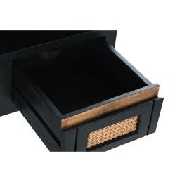 DKD Home Decor|Móvel de TV DKD Home Decor Preto Rotim Madeira de mangueira (145,5 x 40,5 x 60 cm)