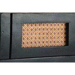 DKD Home Decor|Móvel de TV DKD Home Decor Preto Rotim Madeira de mangueira (145,5 x 40,5 x 60 cm)