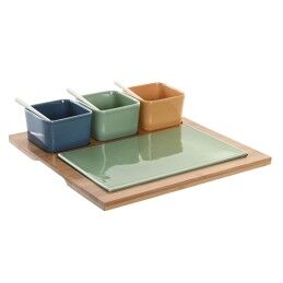 Bidasoa|Recipiente de Cozinha Bidasoa Ikonic Cerâmica Castanho (28 x 14 cm) (Pack 4x)