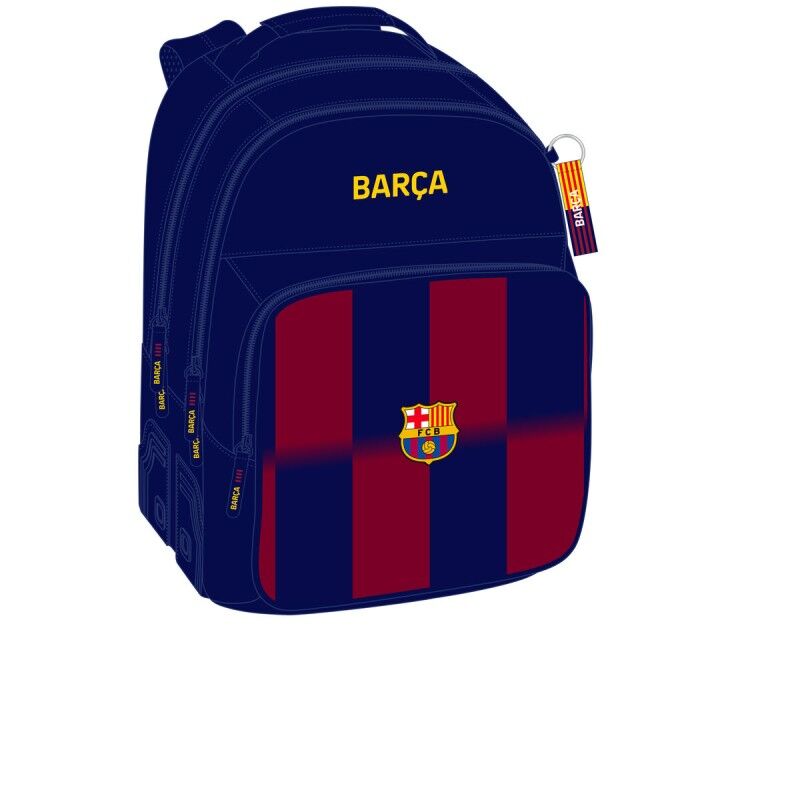 F.C. Barcelona|Mochila Escolar F.C. Barcelona Azul Grená 32 x 42 x 15 cm F.C. Barcelona|Mochila Escolar F.C. Barcelona Azul Grená 32 x 42 x 15 cm