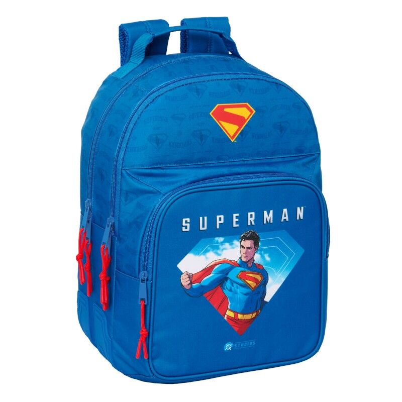 Superman|Mochila Escolar Superman Azul 32 x 42 x 15 cm Superman|Mochila Escolar Superman Azul 32 x 42 x 15 cm