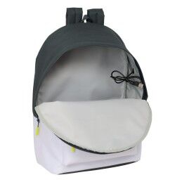 Real Madrid C.F.|Mochila Escolar Real Madrid C.F. Branco 31 x 44 x 18 cm