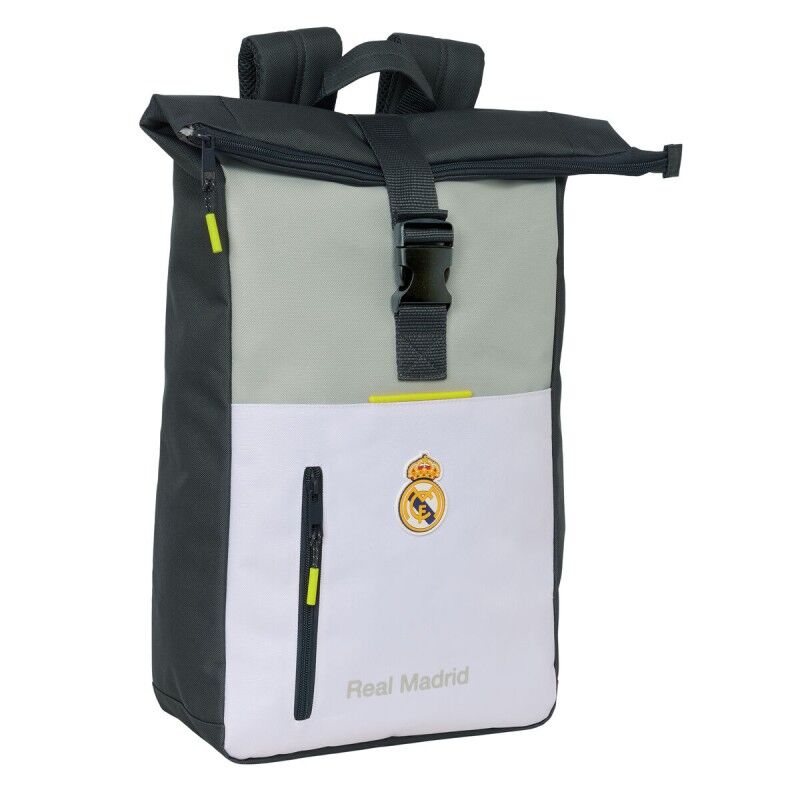 Real Madrid C.F.|Mochila Escolar Real Madrid C.F. Branco 28 x 42 x 13 cm Real Madrid C.F.|Mochila Escolar Real Madrid C.F. Branco 28 x 42 x 13 cm