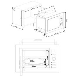 Continental Edison|Microondas com Grill Continental Edison CEMO25GINE 25 L 900 W