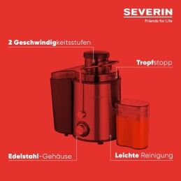 Severin|Liquidificadora Severin ES 3566 Preto Aço 400 W 1,5 L