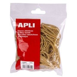 Apli|Tiras elásticas Apli Castanho 100 x 2 mm (100 Unidades)