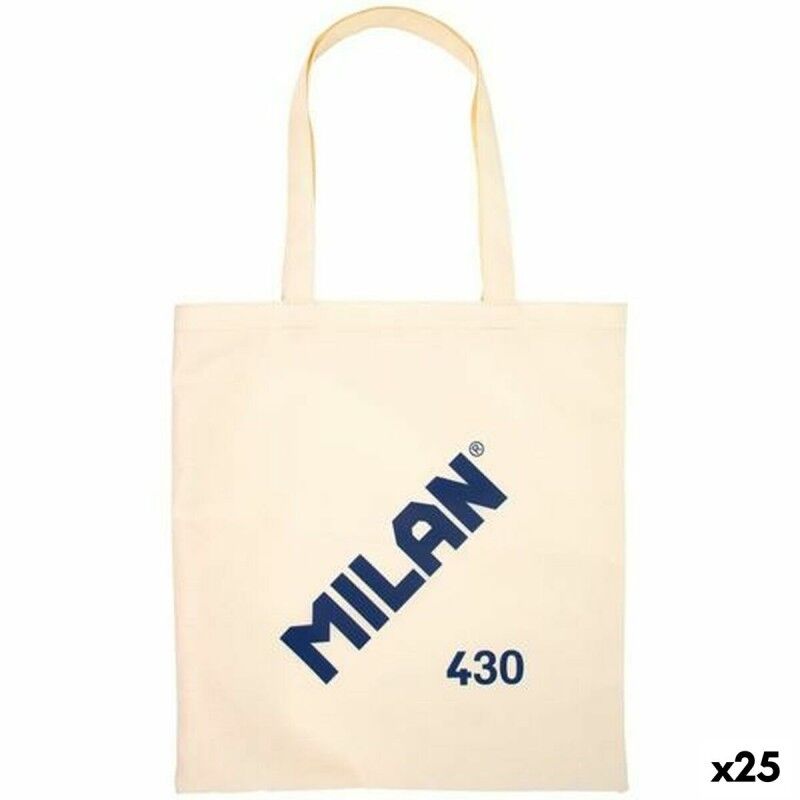 Milan|Saco de tecido Milan 1918 Bege 41 x 38 x 0,5 cm (25 Unidades)