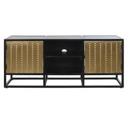 DKD Home Decor|Móvel de TV DKD Home Decor Preto Metal Madeira (120 x 37 x 50 cm)