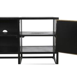 DKD Home Decor|Móvel de TV DKD Home Decor Preto Metal Madeira (120 x 37 x 50 cm)