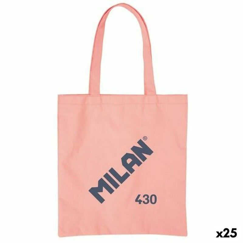 Milan|Saco de tecido Milan 1918 Cor de Rosa 41 x 38 x 0,5 cm (25 Unidades)