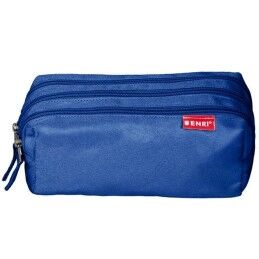 ENRI|Bolsa Escolar ENRI Azul 21 x 7 x 11 cm (5 Unidades)
