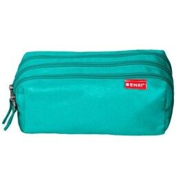 ENRI|Bolsa Escolar ENRI Turquesa 21 x 7 x 11 cm (5 Unidades)