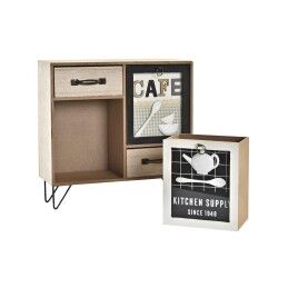 DKD Home Decor|Móvel de cozinha DKD Home Decor Castanho Preto Verde 30 x 10 x 29 cm Cozinha