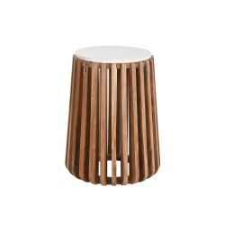 Home ESPRIT|Mesa de apoio Home ESPRIT Preto Natural Cristal Abeto 46 x 46 x 55,5 cm
