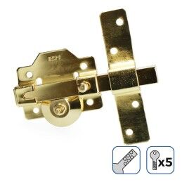 EDM Product|Ferrolho de segurança EDM 85197 Dourado Aço