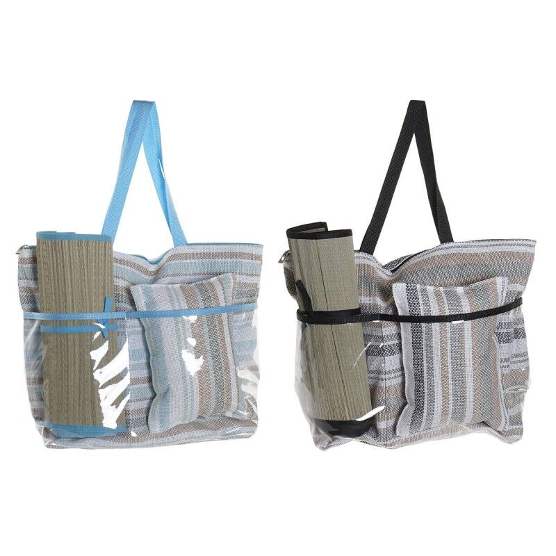 DKD Home Decor|Saco de Praia DKD Home Decor Azul Castanho Verde Cinzento Menta PVC Tela 44 x 23 x 62 cm (2 Unidades) DKD Home Decor|Saco de Praia DKD Home Decor Azul Castanho Verde Cinzento Menta PVC Tela 44 x 23 x 62 cm (2 Unidades)