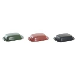 DKD Home Decor|Manteigueira DKD Home Decor 19 x 13 x 5 cm Grés (3 Peças)