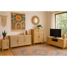 Home ESPRIT|Móvel de TV Home ESPRIT Natural Madeira de paulónia Madeira MDF 120 x 40 x 60 cm