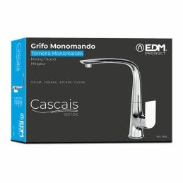 EDM Product|Torneira Monocomando EDM 01132 Cascais Prateado Aço inoxidável Latão Zinco Lava-loiça